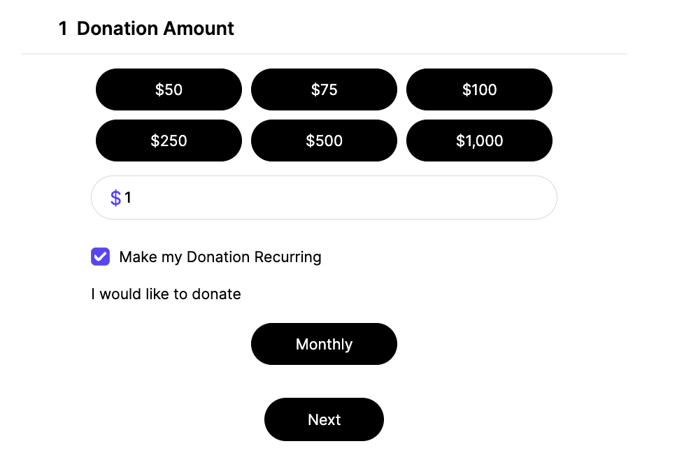 Recurring Donations